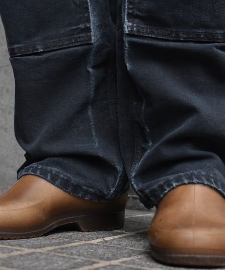 Used Carhartt Duck Double Knee Carpenter Pants Black "Made in USA" 03-135