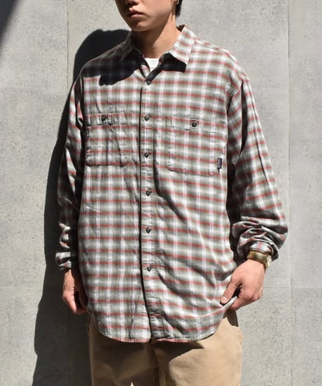 Used Patagonia Organic Cotton Flannel Plaid Shirt 05-023