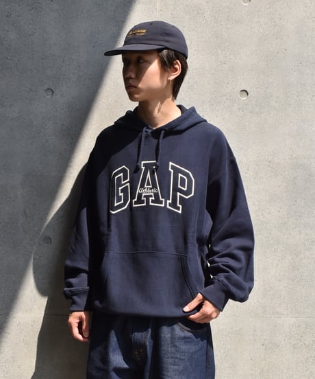 90s Deadstock Gap Sweat Hoodie Navy "Made in USA"  04-422