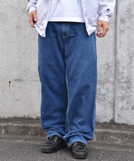 Used Carhartt Denim Carpenter Pants Indigo 03-106