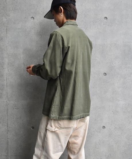 70s U.S Army Cotton Sateen OG 107 Utility Shirt 05-046