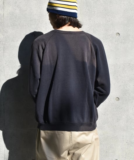 Used Hanes Raglan Sleeve Sun Fade Sweat Shirts Black 04-329