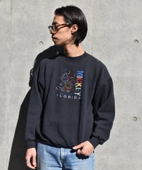 Used Disney "Florida" Sweat Shirt Black Made in USA 04-370