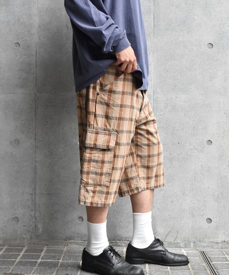 Used Levi's Plaid Cargo Shorts 03-170