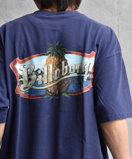 Used 90s Billabong S/S Tee Navy "Made in USA" 04-504