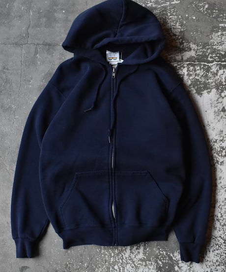 Used 20/20 Sports  Zip Sweat Hoodie Navy Made in USA 04-398