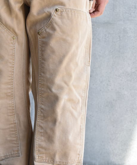 Used Carhartt Duck Double Knee Carpenter Pants Brown  03-130