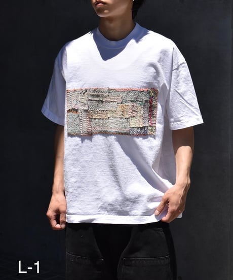 Customized Los Angeles Apparel Garment Dye 8.5oz S/S Wide Tee White