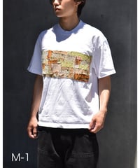 Customized Los Angeles Apparel Garment Dye 8.5oz S/S Wide Tee White