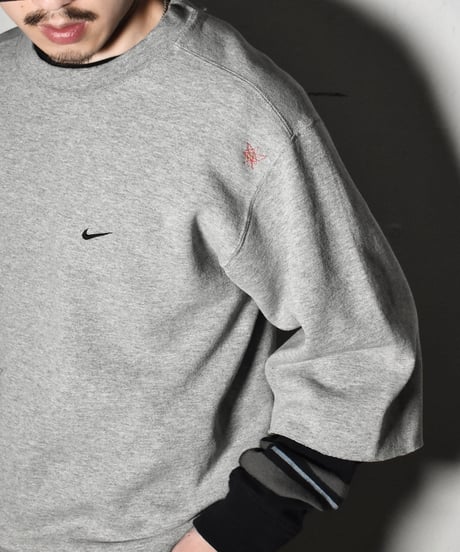 Used Nike Crew Neck Short Sleeve Sweat Grey "Made in USA" 04-440