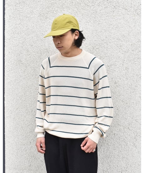 L.L.Bean Swans Island Sweater Ecru/Green