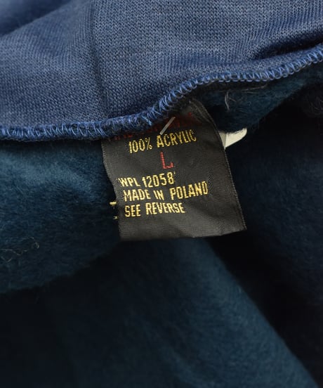 Deadstock Madison Avenue Zip Sweat Hoodie Navy Made in Poland 04-392