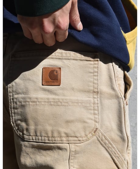 Used Carhartt B11 Duck Painter Pants Fade Camel Brown 03-063