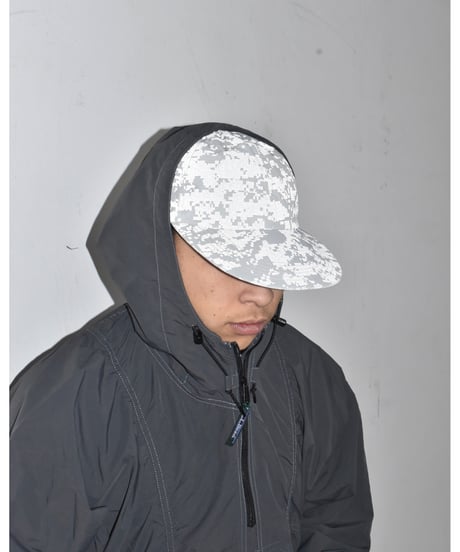 Sublimeroe Long Brim 6Panel Cap Reflectar Camo Grey