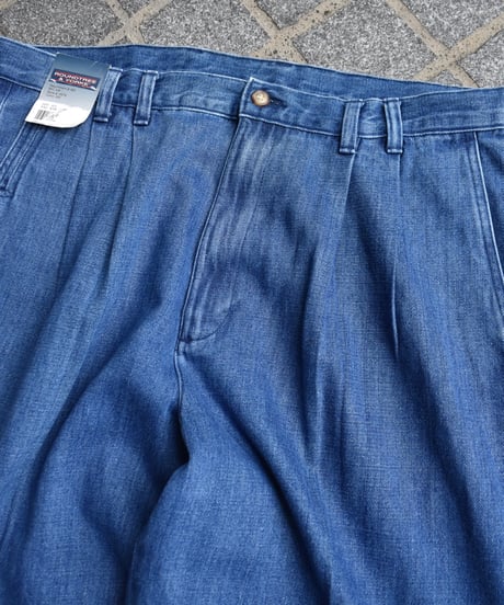 Deadstock Roundtree & Yorke 2-Tuck Denim Slacks 03-140