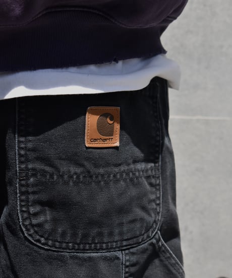 Used Carhartt Duck Carpenter Pants Black 03-111