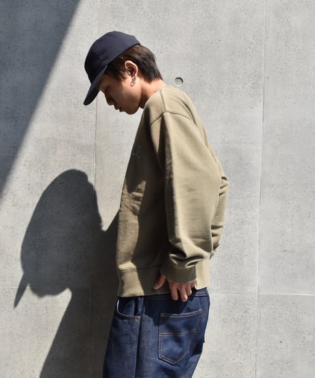 Used Banana Repubric Crew Neck Sweat Shirt Khaki "Made in USA" 04-419