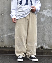 95's Used Levi's Silver Tab Painted Denim Pants "BAGGY" Made in USA03-203
