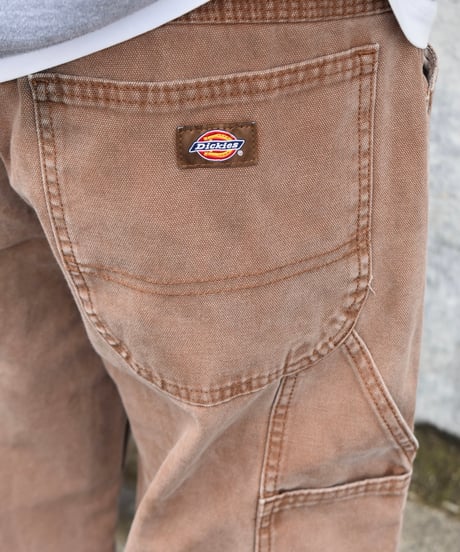 Used Dickies Duck Carpenter Pants Brown 03-096