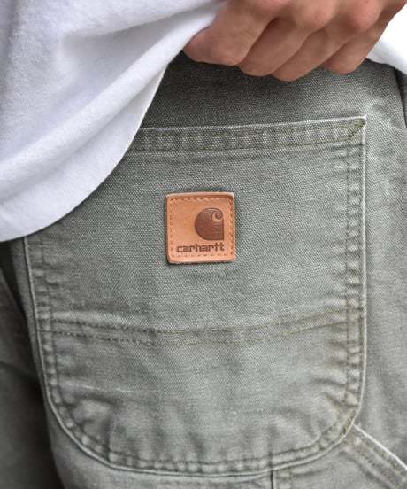 Used Carhartt B11 Duck Painter Pants Moss Green 03-157