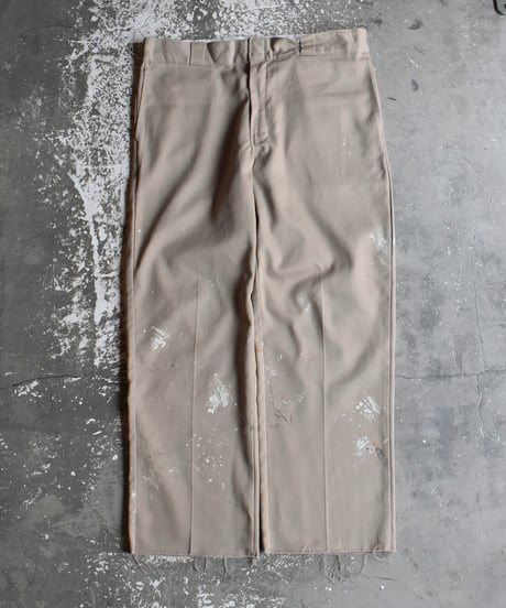 Used Dickies 874 FLEX Work Pants Cut Off Khaki 03-190
