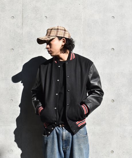 Deadstock Leader Melton/Leather Varsity Jacket 02-057