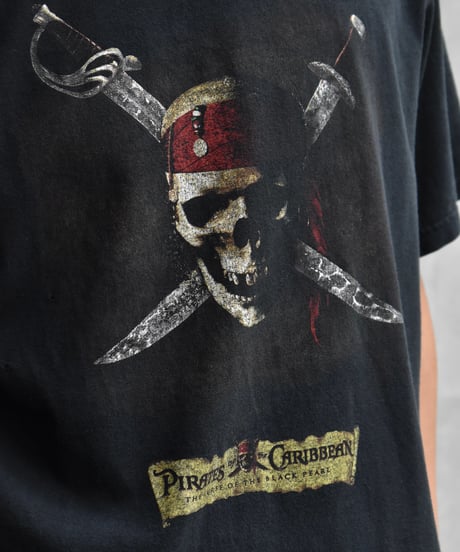 Used Disney Print T-Shirt "Pirates Of The Caribbean" 04-497