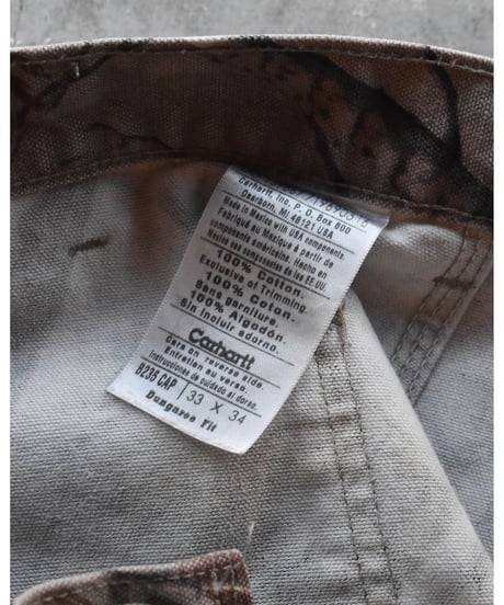 Used Carhartt B235 Real Tree Camo Duck Painter Pants 03-068