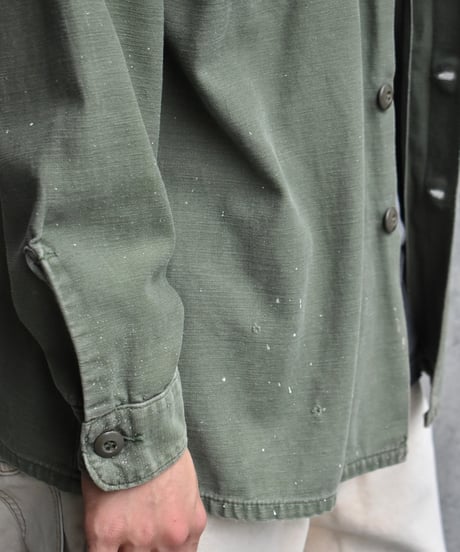 70s U.S Army Cotton Sateen OG 107 Utility Shirt 05-050