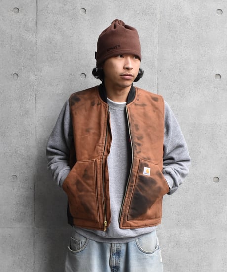 Bleached Carhartt Duck Vest  02-157
