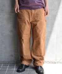 Used Carhartt Duck Double Knee Carpenter Pants Brown "Made in USA" 03-129