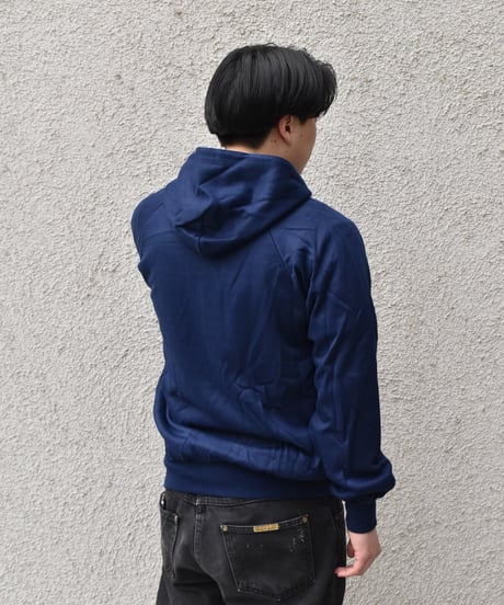 Deadstock Madison Avenue Zip Sweat Hoodie Navy Made in Poland 04-392