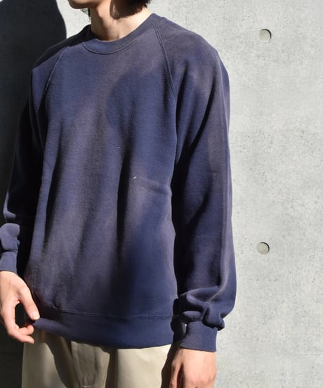 Used Jerzees Raglan Sleeve Sun Fade Sweat Shirts Navy 04-328