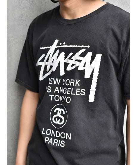 Used Stussy Print Tee Black 04-469