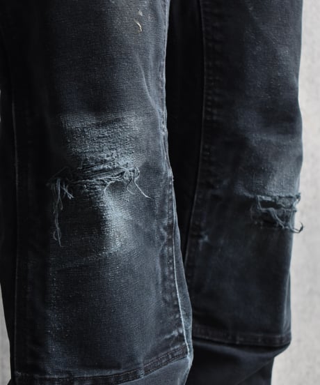 Used Carhartt Duck Double Knee Carpenter Pants Black "Made in USA" 03-135