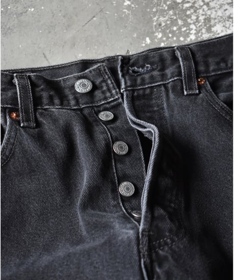 01's Levi's 501 Denim Pants Black "Made in USA" 03-115