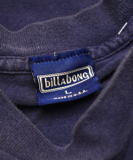 Used 90s Billabong S/S Tee Navy "Made in USA" 04-504