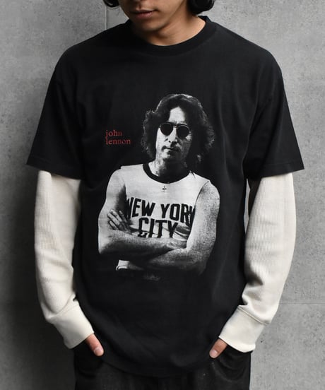 Used Jhon Lennon "NYC" Tee Black 04-458