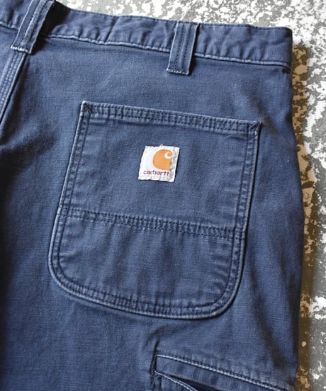 Used Carhartt Rugged Flex Relaxed Fit Duck Shorts - Navy 03-118