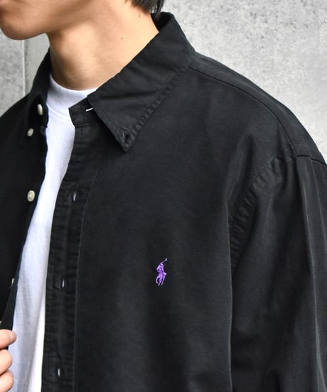 Used Polo Ralph Lauren Long Sleeve Shirt Black 05-037