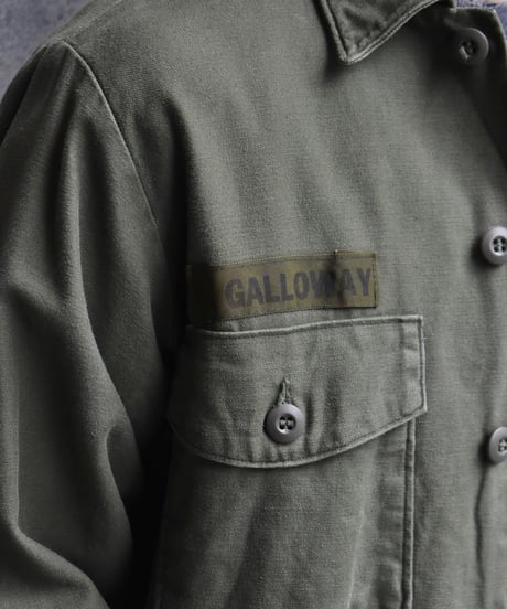 70s U.S Army Cotton Sateen OG 107 Utility Shirt 05-046