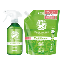 ハッピーエレファント 泡マルチクリーナー 無香料 400mL（本体）/800mL（詰替）