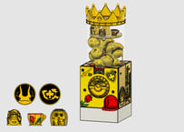 [Capsule Toy Machine]EduColon Ver2.1(Gold Crown) STL Model/Eduコロン Ver.2.1(ゴールドクラウン) 3Dプリンター用STLモデル