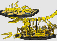 [3D Puzzle]Mosasaurus STL model/モササウルス 3Dプリンター用STLモデル