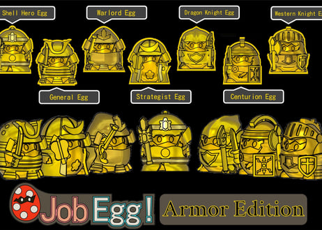 [Capsule Toy]JobEgg! Armor Edition STL Model/Jobたま! 鎧Edition 3Dプリンター用STLモデル