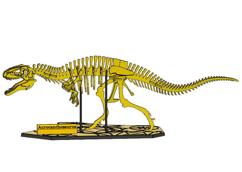 3D Puzzle]Acrocanthosaurus STL Model/アクロカントサウル