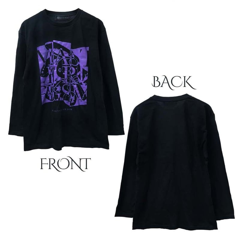 送料無料 MASTER PRISM USAGI×BLACK×PURPLE 黒 ロンT ロングT 送料無料 MASTER PRISM USAGI×BLACK×PURPLE 黒 ロンT ロングT