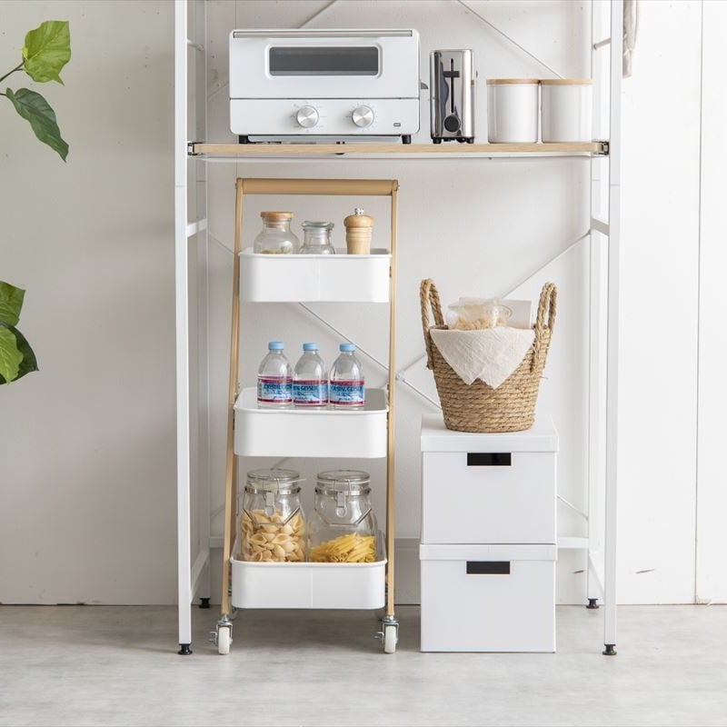 幅80cm】Cammy ゴミ箱上レンジラック | メイツウEC