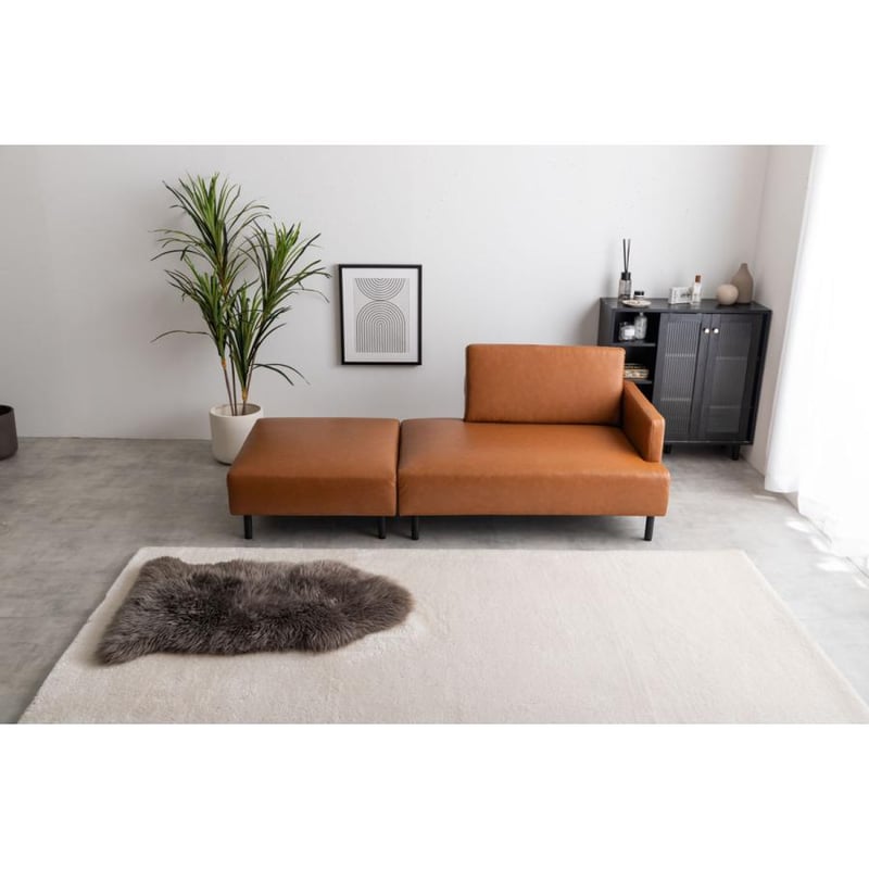 秋のスマイルフェア】【幅178cm】Cody コンセント・オットマン付き2人