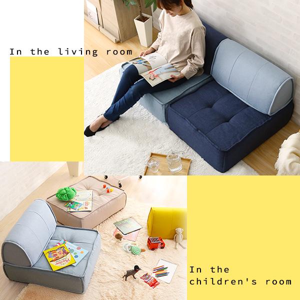 一人掛け　背もたれフロアクッションセット 一人掛け 背もたれフロアクッションセット【Cuscino-クッシーノ